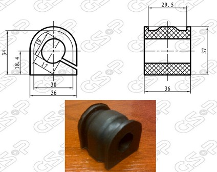 BUJE B/ESTAB DEL RENAULT DUSTER-OROCH (18mm) GSP