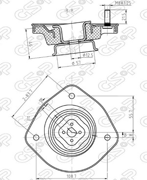 TORRE AMORT TRA IZQ HYUNDAI ELANTRA 96-98