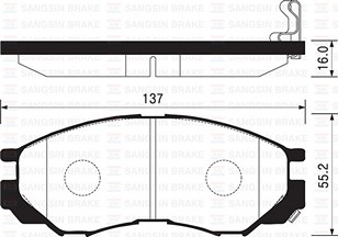 PASTILLAS DEL MITSUBISHI L200 97 BREMSI