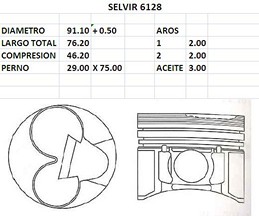 METALES LATERALES CITROEN-PEUGEOT EW10  STD WOLF