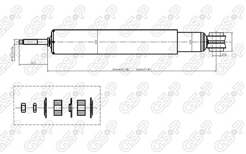 AMORTIGUADOR TRA TOYOTA COROLLA 81 BREME