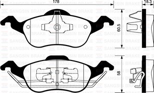 PASTILLAS DEL FORD FOCUS 98 BREMSI
