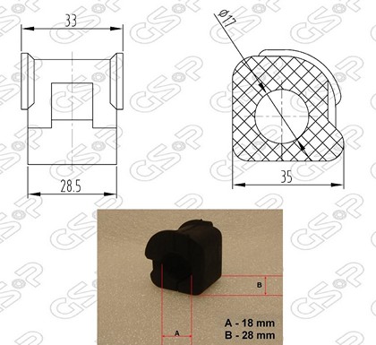 BUJE B/ESTAB DEL VW CADDY-GOLF III-POLO 93