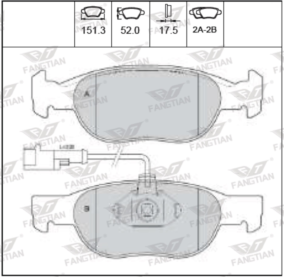 PASTILLAS DEL FIAT BRAVA 96 (ITA) (B)