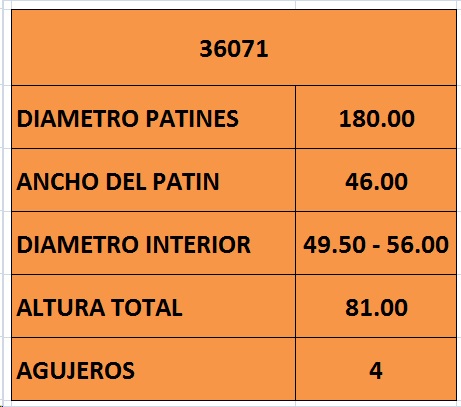 CAMPANA FRENO TRA CITROEN-PEUG (C/MAZA) (180mm)