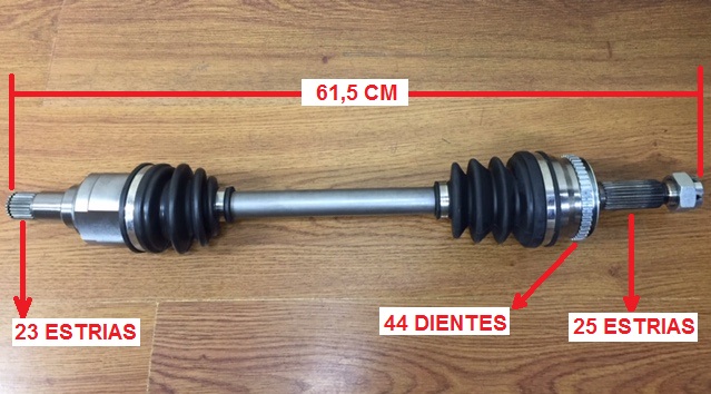 PALIER DEL IZQ JAC J3 C/ABS GSP