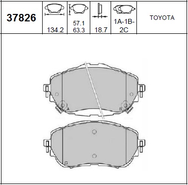 PASTILLAS DEL TOYOTA COROLLA 14 BREMSI