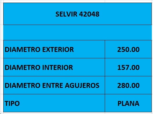 PLACA EMBR NISSAN D22 98 (250mm) WESTLAKE