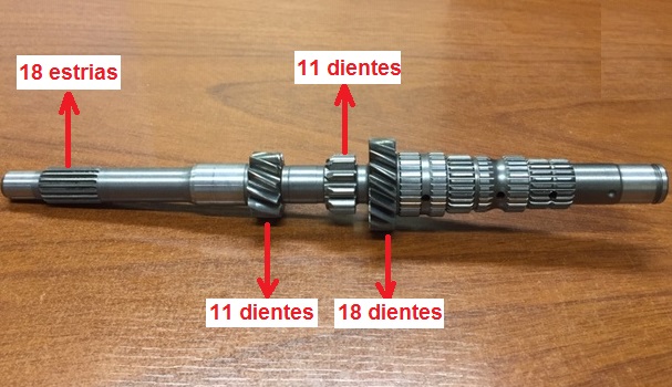 DIRECTA CAJA KIA PRIDE-FESTIVA (EJE PRIMARIO)