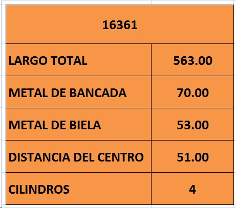 CIGUEÑAL ISUZU 2.8 4JB1