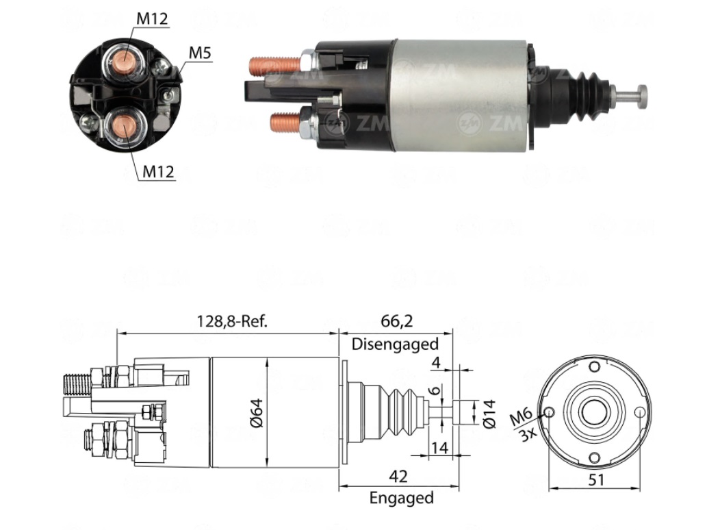 AUTOMATICO ARRANQUE MITSUB. 24V MB/VOLVO