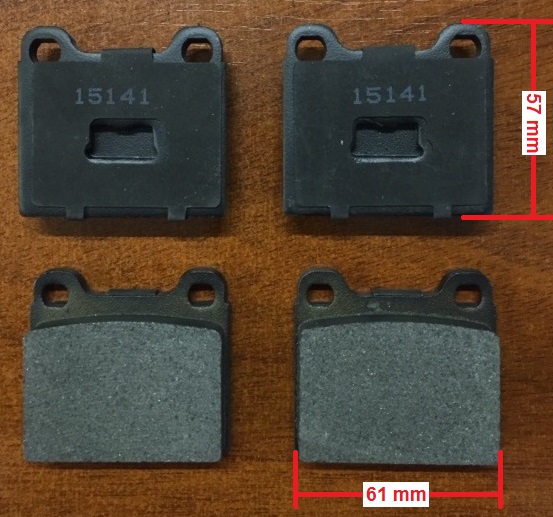 PASTILLAS DEL GM CHEVETTE-VW GOL 84 (FINA) BREMSI