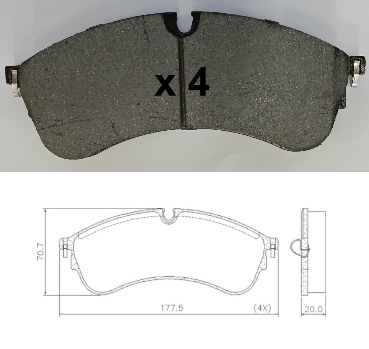 PASTILLAS DEL DELIVERY BOSCH 6-160 4-150 BREMSI