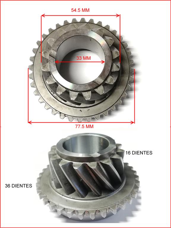 ENGRANAJE 5ª HYUNDAI H100-MITSUB L200 16D JAPON