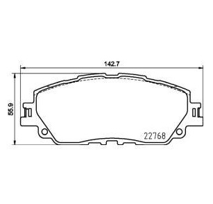 PASTILLAS DEL TOYOTA COROLLA CROSS 20 BREMSI