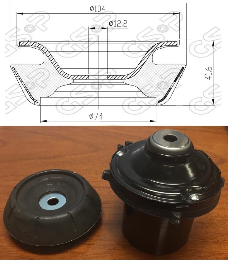 TORRE AMORT DEL GM ASTRA-CORSA-VECTRA 96 S/RULEMAN