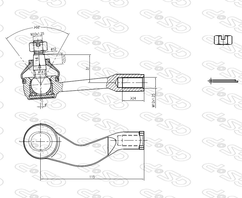 PUNTERO DER DAIHATSU-FAW-GEELY-LIFAN-FOTON AYD