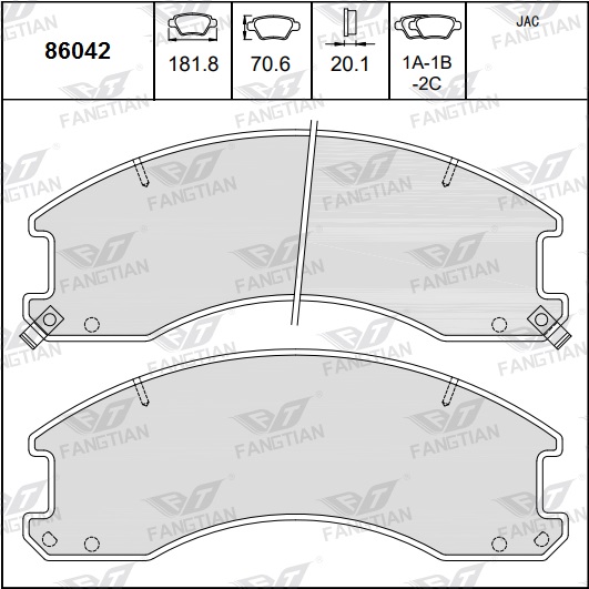 PASTILLAS DEL JAC 1040-FOTON BREME